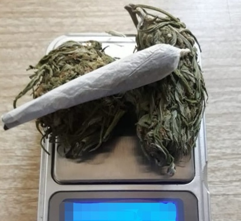 Lo aprehendieron por llevar un porro y marihuana